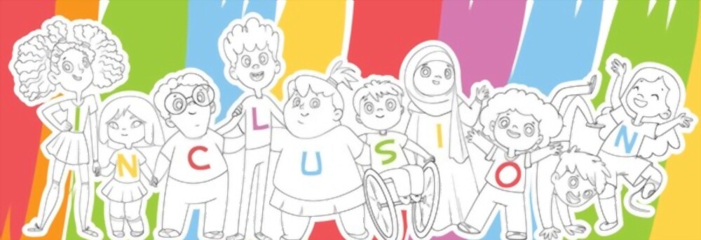 A group of kids standing together